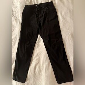 Calvin Klein Men’s Black Pants 30 x 30 The Authentic Five Pocket / Slim Fit